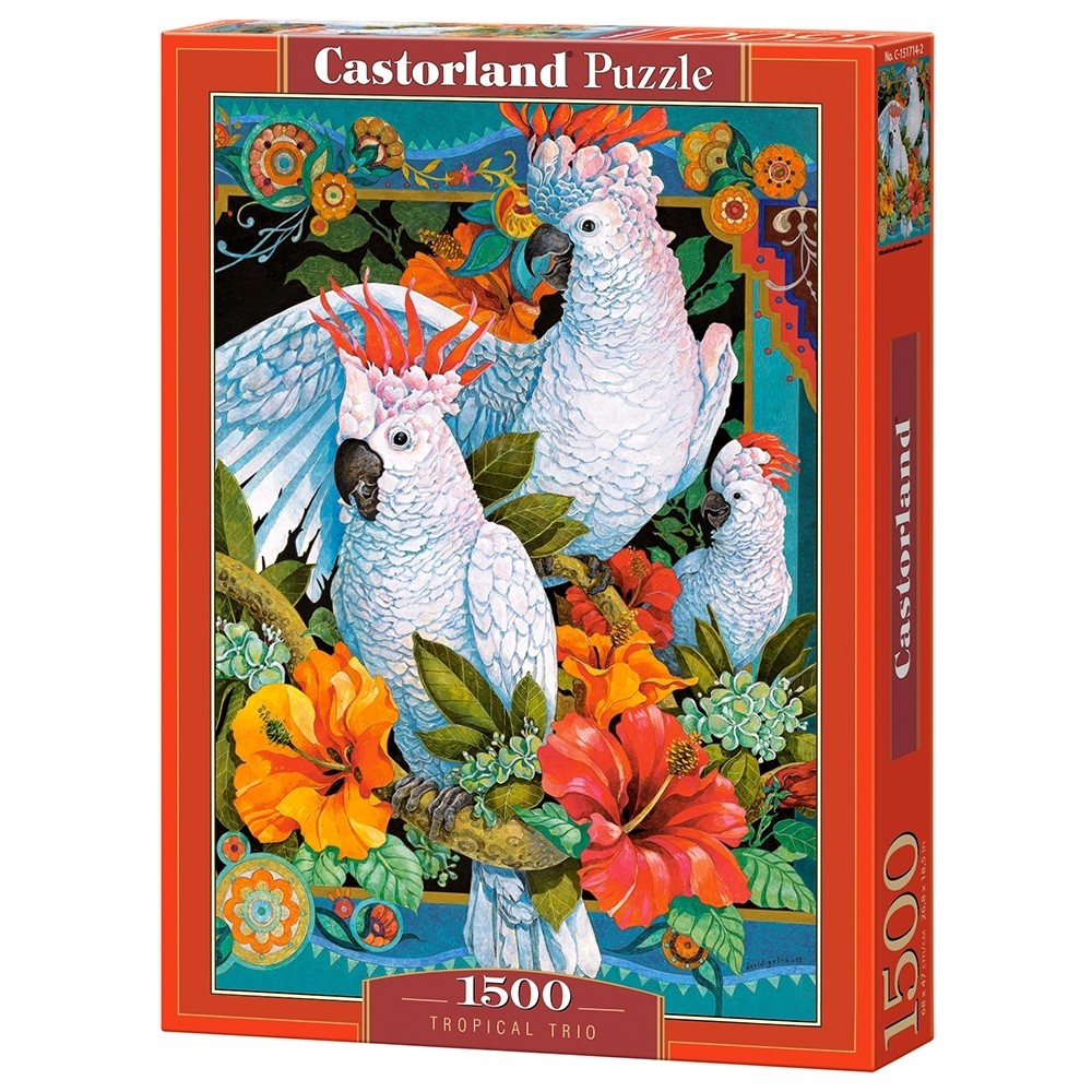 Παζλ Castorland 1500 κομμάτια - Τροπικοί παπαγάλοι