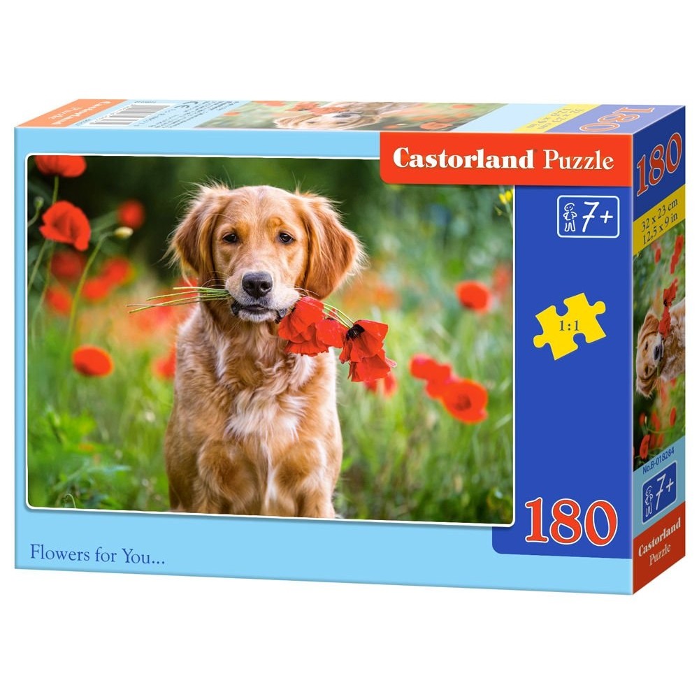 Παζλ Castorland 180 κομμάτια - Λουλούδια για σένα