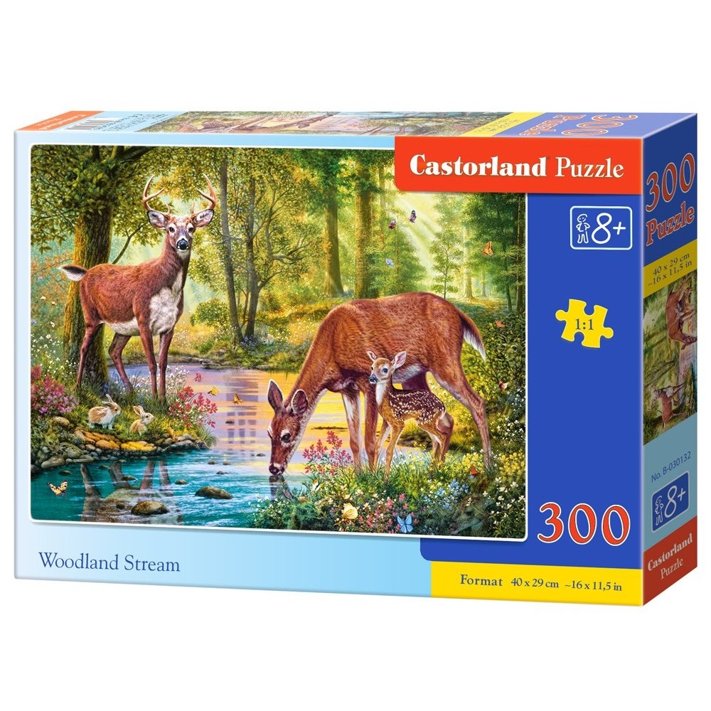 Παζλ Castorland 300 κομμάτια - Ποταμάκι στο δάσος