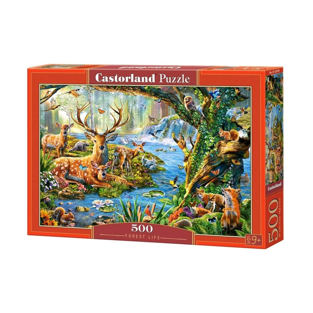 Παζλ Castorland 500 κομμάτια - Ζωή στο δάσος