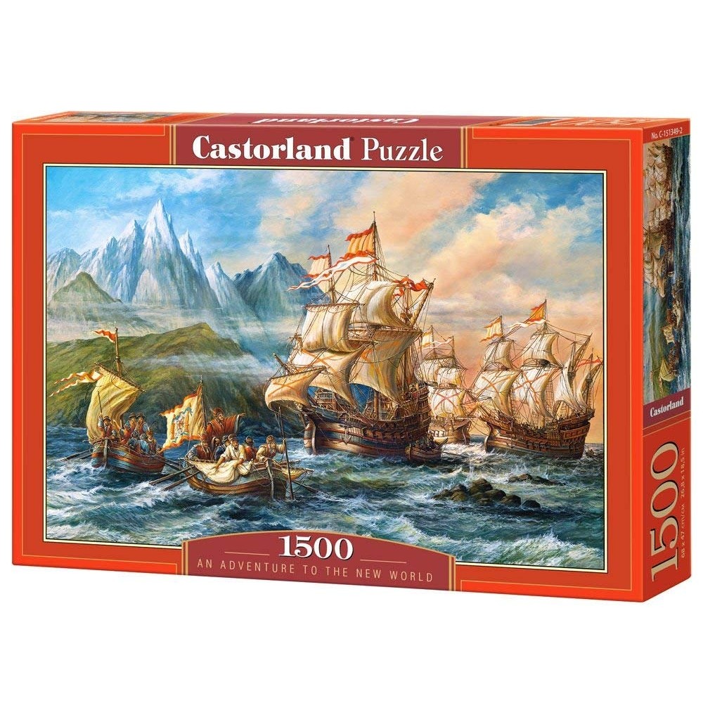 Παζλ Castorland 1500 κομμάτια - Περιπέτεια στο Νέο Κόσμο