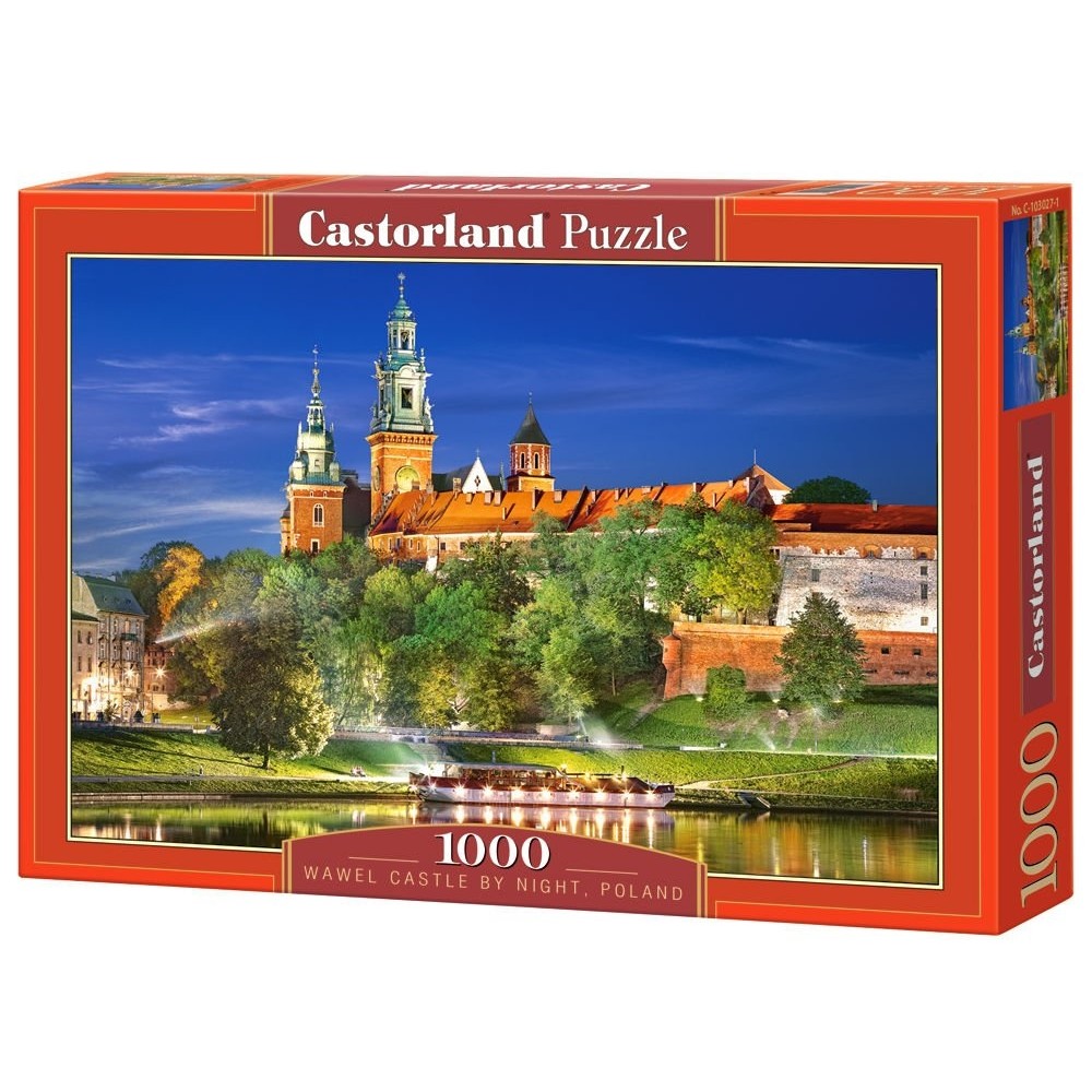 Παζλ Castorland 1000 κομμάτια - Το κάστρο Wawel τη νύχτα, Πολωνία