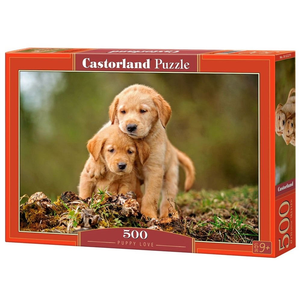 Παζλ Castorland 500 κομμάτια - Αγάπη σκυλιών