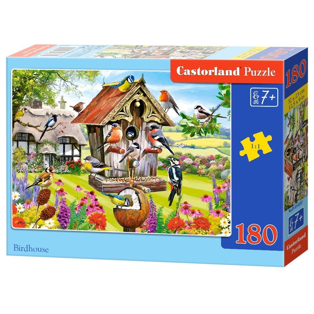 Παζλ Castorland 180 κομμάτια - Σπιτάκι για πουλιά