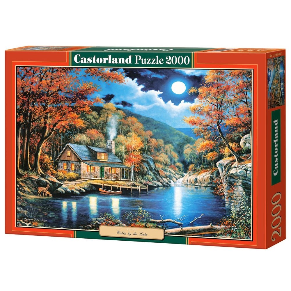 Παζλ Castorland 2000 κομμάτια - Σαλέ κοντά στη λίμνη