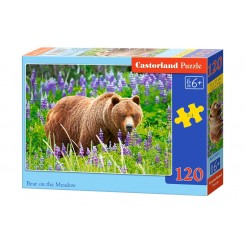 Παζλ Castorland 120 κομμάτια - Αρκούδα στο λιβάδι