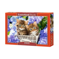 Παζλ Castorland 1500 κομμάτια - Γλυκά γατάκια