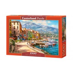 Παζλ Castorland 1500 κομμάτια - Η γαλλική Ριβιέρα