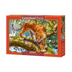 Παζλ Castorland 1500 κομμάτια - Ιαγουάρος που καιροφυλακτεί