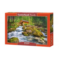 Παζλ Castorland 1500 κομμάτια - Νερόμυλος στο δάσος