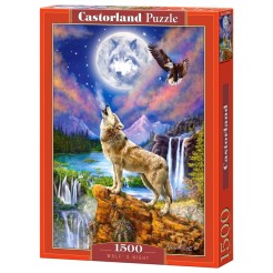 Παζλ Castorland 1500 κομμάτια - Λύκος που ουρλιάζει