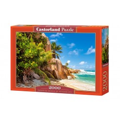 Παζλ Castorland 2000 κομμάτια - Παραδεισένια παραλία, Σεϋχέλλες