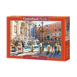 Παζλ Castorland 3000 κομμάτια - Fontana di Trevi, Ρώμη