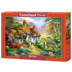 Παζλ Castorland 3000 κομμάτια - Σπίτι στο δάσος