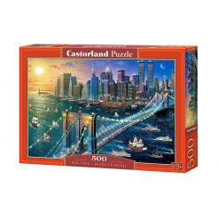 Παζλ Castorland 500 κομμάτια - Η γέφυρα του Μπρούκλιν στη Νέα Υόρκη