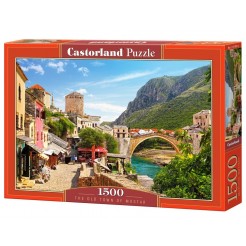 Παζλ Castorland 1500 κομμάτια - Η παλιά πόλη Mostar, Βοσνία και Ερζεγοβίνη