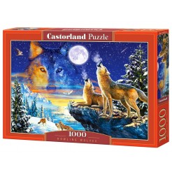 Παζλ Castorland 1000 κομμάτια - Λύκοι που ουρλιάζουν