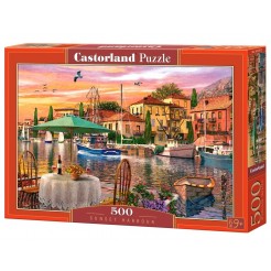 Παζλ Castorland 500 κομμάτια - Λιμάνι στο ηλιοβασίλεμα