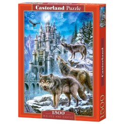 Παζλ Castorland 1500 κομμάτια - Λύκοι μπροστά στο κάστρο