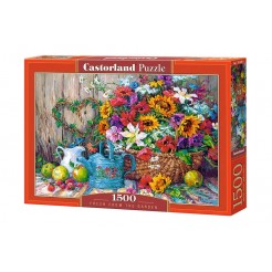 Παζλ Castorland 1500 κομμάτια - Λουλούδια στον κήπο