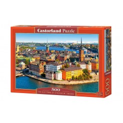 Παζλ Castorland 500 κομμάτια - Η παλιά πόλη της Στοκχόλμης, Σουηδία