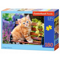 Παζλ Castorland 180 κομμάτια - Ξανθοκόκκινο γατάκι