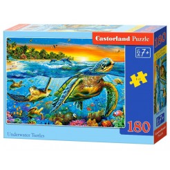 Παζλ Castorland 180 κομμάτια - Υποβρύχιες χελώνες