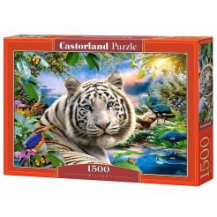 Παζλ Castorland 1500 κομμάτια - Λευκή τίγρη