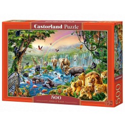 Παζλ Castorland 500 κομμάτια - Ποταμός στη ζούγκλα