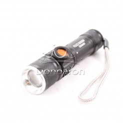 Επαναφορτιζόμενος μεταλλικός mini φακός Cree T6 BL-515 με ενσωματωμένο USB φορτιστή και ζουμ