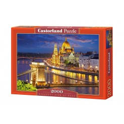 Παζλ Castorland 2000 κομμάτια - Η Βουδαπέστη το βράδυ