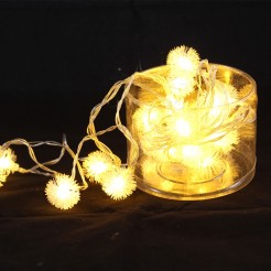 LED φωτάκια για διακόσμηση με νιφάδες χιονιού, 250 εκ., 20 LED, λευκά