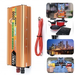Μετατροπέας UKC 2000W, 12V ή 24V -> 220V