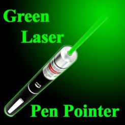 Πράσινο στυλό λέιζερ με εξαρτήματα disco και μπαταρίες