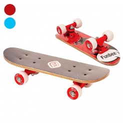 Παιδικό ξύλινο μίνι skateboard FUNBEE, 43 εκ.