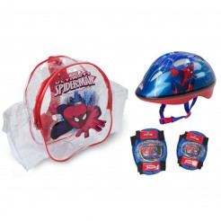 Σετ με κράνος Spiderman D'Arpeje + προστατευτικά και σακίδιο, μέγεθος XS