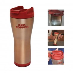 Θερμικό ποτήρι που δε χύνεται Red Copper Mug