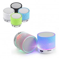 Μίνι Bluetooth ηχείο με LED φωτάκια, MP3 player, στερεοφωνικό ήχο, DC5V / AUX, κάρτα TF, USB