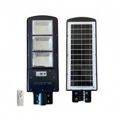 Αδιάβροχη ηλιακή λάμπα LED Cobra 900W εξωτερικού χώρου με αισθητήρα κίνησης και τηλεχειριστήριο