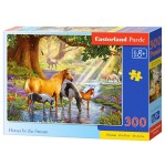 Παζλ Castorland 300 κομμάτια - Άλογα στο ποτάμι