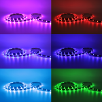 Σετ RGB LED ταινία 5 μέτρα, 5050 δίοδοι, με τηλεχειριστήριο και παροχή ρεύματος - 11