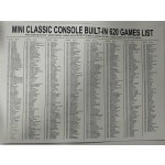 Κλασική κονσόλα παιχνιδιών Mini Game Anniversary Edition με ενσωματωμένα 620 ρετρό παιχνίδια  - 10