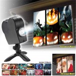 Προβολέας Window Projector με 12 θεματικά βίντεο για το Halloween και τα Χριστούγεννα - 1
