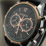 Ανδρικό ρολόι Curren Fashion Lux με μαύρο καντράν - 3