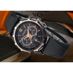 Ανδρικό ρολόι Curren Fashion Lux με μαύρο καντράν - 8