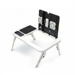 Αναδιπλούμενο τραπεζάκι για laptop "E-Table" με 2 ανεμιστήρες ψύξης - 2