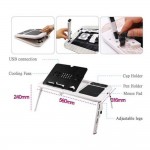 Αναδιπλούμενο τραπεζάκι για laptop "E-Table" με 2 ανεμιστήρες ψύξης - 11