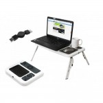 Αναδιπλούμενο τραπεζάκι για laptop "E-Table" με 2 ανεμιστήρες ψύξης - 1