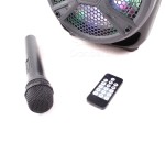 Ενεργό ηχείο FEIYIPU ES-81 με φώτα LED, ασύρματο μικρόφωνο και τηλεχειριστήριο, 8", 100W, Bluetooth, FM ραδιόφωνο, κάρτα TF - 7