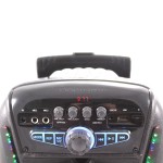 Ενεργό ηχείο FEIYIPU ES-81 με φώτα LED, ασύρματο μικρόφωνο και τηλεχειριστήριο, 8", 100W, Bluetooth, FM ραδιόφωνο, κάρτα TF - 4